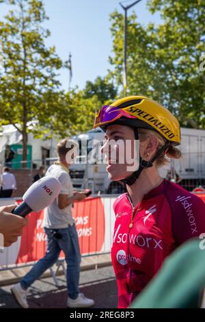 Albi, France. 27 juillet 2023. Demi Vollering (ÉQUIPE SD WORX) à l'arrivée de la cinquième étape du Tour de France féminin à Albi, France le 27 2023 juillet. Photo d'Arnaud Bertrand/ ABACAPRESS.COM crédit : Abaca Press/Alamy Live News Banque D'Images