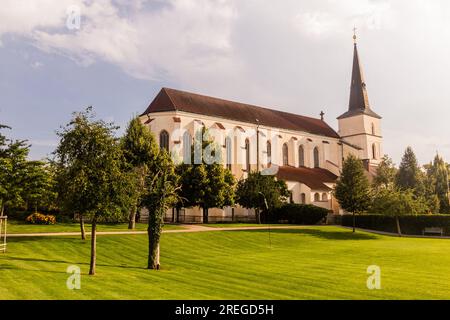 Église de l'exaltation de la Sainte-Croix (Kostel Povyseni svateho Krize) à Litomysl, République tchèque Banque D'Images