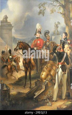 Le prince Frédéric-Auguste, duc d'York et Albany (1763-1827) et son cheval entre 1822 et 1827 par Peter Edward Stroehling Banque D'Images