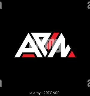 Logo lettre triangle APN avec forme de triangle. Monogramme de logo triangle APN. Modèle de logo vecteur triangle APN avec couleur rouge. APN triangul Illustration de Vecteur