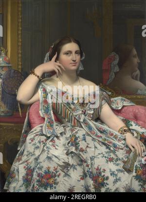 Madame Moitessier 1856 de Jean Auguste Dominique Ingres Banque D'Images