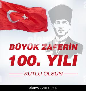 Joyeux 100e anniversaire du jour de la République turque du 29 octobre, célébration du jour de la République de Turquie Banque D'Images