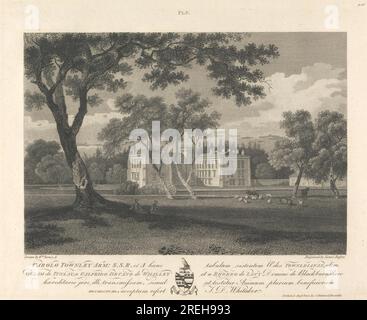 Townley Hall entre 1800 et 1801 par James Basire Banque D'Images