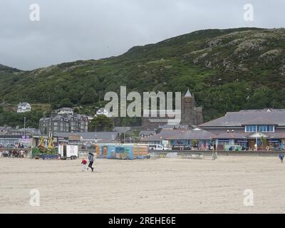 Barmouth Beach, Snowdonia National Park, Gywnedd, pays de Galles du Nord, Royaume-Uni, ROYAUME-UNI. Banque D'Images