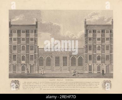 Saint Paul's School 1825 par Bartholomew Howlett Banque D'Images