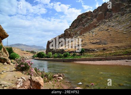 Kasrik gorge et château est à Sirnak, Turquie. Banque D'Images