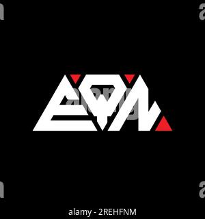 Logo de lettre triangle EQN avec forme de triangle. Monogramme de logo de triangle D'EQN. Modèle de logo vecteur triangle EQN avec la couleur rouge. EQN triangul Illustration de Vecteur