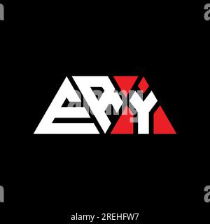 Logo EN forme de triangle ERY. Logo triangle ERY monogramme. Modèle de logo vecteur triangle ERY avec couleur rouge. ERY triangul Illustration de Vecteur