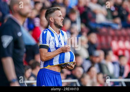 Le défenseur de Sheffield Wednesday Will Vaulks lors du match de pré-saison Doncaster Rovers FC vs Sheffield Wednesday FC au Eco-Power Stadium, Doncaster, Royaume-Uni, le 25 juillet 2023 Banque D'Images