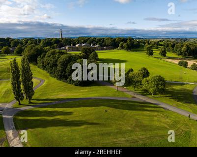 Photos aériennes de Heaton Park, Manchester UK Banque D'Images