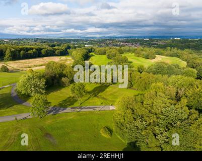 Photos aériennes de Heaton Park, Manchester UK Banque D'Images
