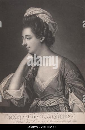 Maria, Lady Bronghton (d. 1785) 1772 par John Finlayson Banque D'Images