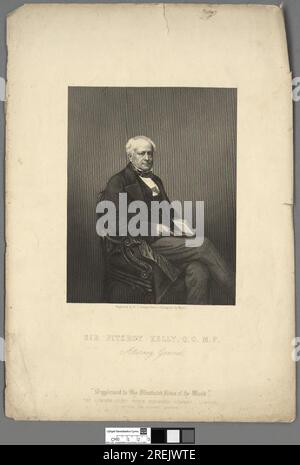 Sir Fitzroy Kelly, c.r., M.P circa 1860 par Daniel John Pound Banque D'Images