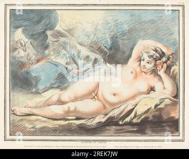 Louis-Marin Bonnet d'après François Boucher, Jupiter et Danaë, 1774, pastel sur papier posé, planche : 34,1 x 41,1 cm (13 7/16 x 16 3/16 po) Feuille : 43,5 x 55,7 cm (17 1/8 x 21 15/16 po), Don d'Ivan E. et Winifred Phillips à la mémoire de Neil Phillips, 2005.55.1' Banque D'Images