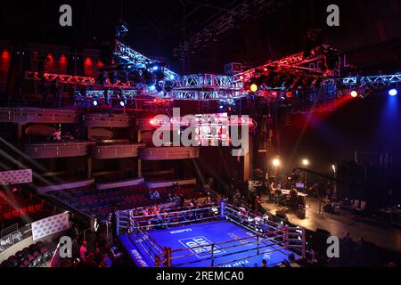 Las Vegas, NV, États-Unis. 28 juillet 2023. Une vue d'ensemble du ring à l'intérieur du Pearl concert Theater à l'intérieur du Palms Casino Resort le 28 juillet 2023 à Las Vegas, NV.Christopher Trim/CSM/Alamy Live News Banque D'Images