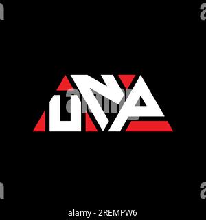 Logo de lettre triangle UNP avec forme de triangle. Monogramme de logo triangle UNP. Modèle de logo vecteur triangle UNP avec couleur rouge. UNP triangul Illustration de Vecteur