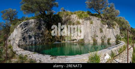 Assarell étang naturel, Pollença, Majorque, Iles Baléares, Espagne Banque D'Images