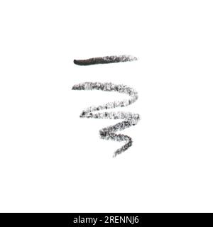 Vecteur noir Liner ou marqueur texture crayon pour les yeux , isolé sur fond blanc. Elément décoratif cosmétique Illustration de Vecteur