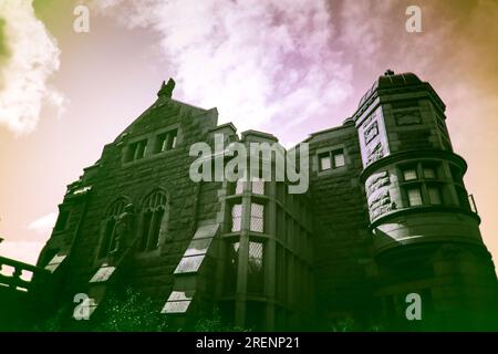Château de tjoloholm dans ultraviolet Banque D'Images