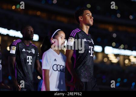 Stade national, Tokyo, Japon. 29 juillet 2023. Jamal Musiala (Bayern), 29 JUILLET 2023 - football/football : match amical entre Kawasaki frontale 0-1 FC Bayern Munich au National Stadium, Tokyo, Japon. Crédit : Naoki Morita/AFLO SPORT/Alamy Live News Banque D'Images