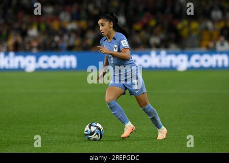 29 juillet 2023 ; Brisbane Stadium, Brisbane, Queensland, Australie : coupe du monde féminine de football Groupe F, France contre Brésil ; Sakina Karchaoui de France Banque D'Images