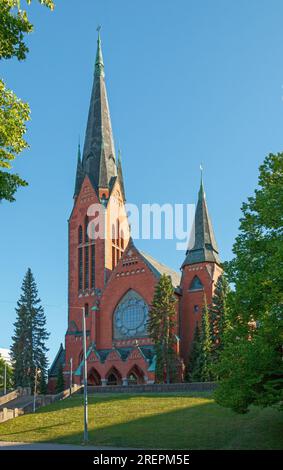 Turku, Finlande - juin 21 2019 : l'église de Michel (finnois : Mikaelinkirkko, suédois : Mikaelskyrkan) est une église située dans le centre de Turku. Banque D'Images