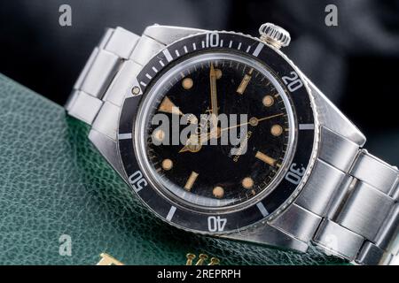 Vintage Rolex Submariner 5508 James Bond Banque D'Images