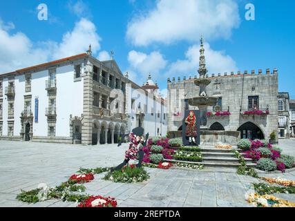 Praca da Republica, Viana do Castelo, Minho, Portugal Banque D'Images