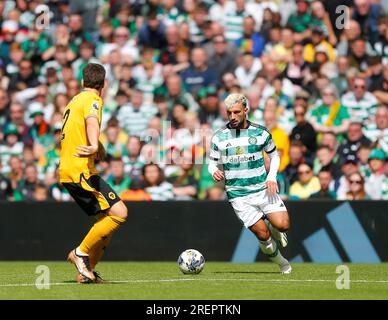 29 juillet 2023 ; Aviva Stadium, Dublin, Irlande : pré-saison football amical, Celtic contre Wolverhampton Wanderers ; Sead Haksabanovic du Celtic FC Banque D'Images