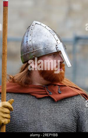 Reenactors au festival York Viking en 2015 Banque D'Images