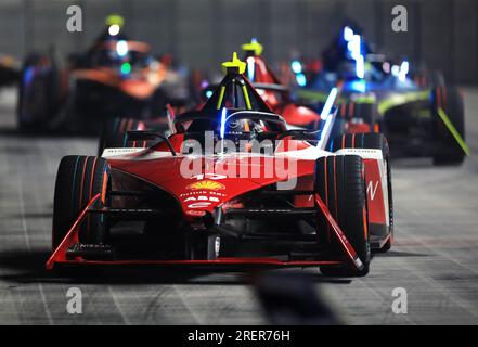 Norman NATO de Nissan au premier jour de l'E-Prix Hankook London 2023 au circuit Excel de Londres. Date de la photo : Samedi 29 juillet 2023. Banque D'Images