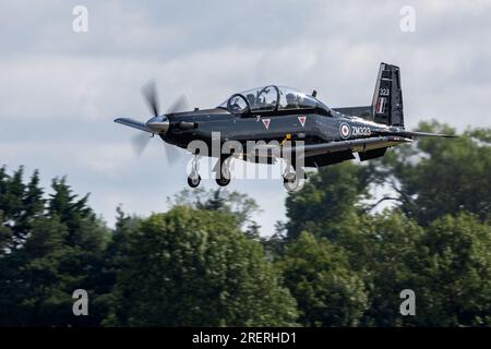 Royal Air Force - Beech T-6C Texan T1, arrivée à la RAF Fairford pour le Royal International Air Tattoo 2023. Banque D'Images