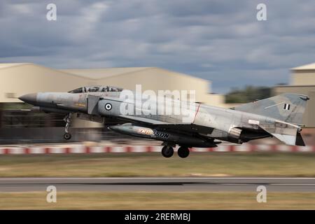 Phantom II de l'armée de l'air grecque au départ du Royal International Air Tattoo 2023. Banque D'Images