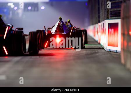 Londres, Royaume-Uni. 29 juillet 2023. 13 DA COSTA Antonio Felix (prt), TAG HAUER Porsche Formula E Team, Porsche 99X Electric, action lors de l'ePrix Hankook London 2023, 12e réunion du Championnat du monde ABB FIA Formula E 2022-23, sur l'Excel London du 29 au 30 juillet 2023 à Londres, Royaume-Uni crédit: Agence photo indépendante/Alamy Live News Banque D'Images