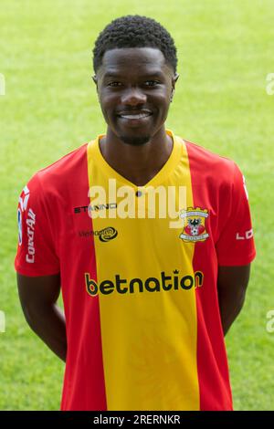 Deventer, pays-Bas. 29 juillet 2023. DEVENTER, PAYS-BAS - JUILLET 29 : Jamal Amofa de Go Ahead Eagles lors d'un Photocall de Go Ahead Eagles à Adelaarshorst le 29 juillet 2023 à Deventer, pays-Bas. (Photo de Henny Meijerink/Agence BSR) crédit : Agence BSR/Alamy Live News Banque D'Images