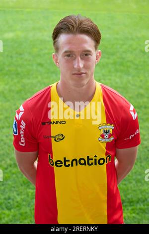 Deventer, pays-Bas. 29 juillet 2023. DEVENTER, PAYS-BAS - JUILLET 29 : Xander Blomme de Go Ahead Eagles lors d'un Photocall de Go Ahead Eagles à Adelaarshorst le 29 juillet 2023 à Deventer, pays-Bas. (Photo de Henny Meijerink/Agence BSR) crédit : Agence BSR/Alamy Live News Banque D'Images