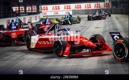 Norman Nato de Nissan lors de la course du samedi le premier jour de l'E-Prix Hankook London 2023 sur le circuit Excel de Londres. Date de la photo : Samedi 29 juillet 2023. Banque D'Images