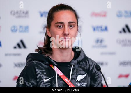 Dunedin, Nouvelle-Zélande. 29 juillet 2023. Dunedin, Nouvelle-Zélande, le 29 juillet 2023 : la gardienne Victoria Esson (21 Nouvelle-Zélande) lors de la séance d'entraînement et conférence de presse de la coupe du monde féminine de la FIFA 2023 la veille du match de football entre la Suisse et la Nouvelle-Zélande à Dunedin, Nouvelle-Zélande. (Daniela Porcelli/SPP) crédit : SPP Sport Press photo. /Alamy Live News Banque D'Images