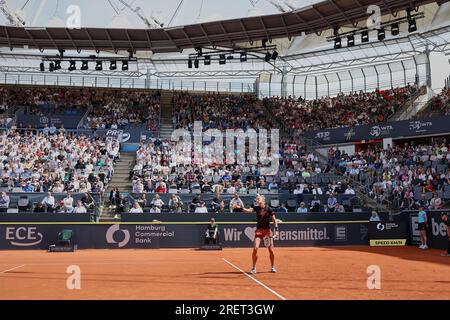 Hambourg, Hambourg, Allemagne. 29 juillet 2023. ARANTXA RUS (NED) en action lors de l'OPEN D'EUROPE DE HAMBOURG - Hambourg - Womens tennis, WTA250 (crédit image : © Mathias Schulz/ZUMA Press Wire) À USAGE ÉDITORIAL UNIQUEMENT! Non destiné à UN USAGE commercial ! Banque D'Images