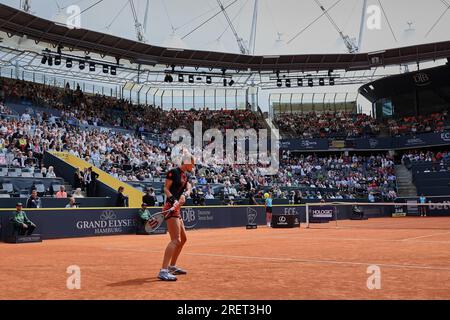 Hambourg, Hambourg, Allemagne. 29 juillet 2023. ARANTXA RUS (NED) en action lors de l'OPEN D'EUROPE DE HAMBOURG - Hambourg - Womens tennis, WTA250 (crédit image : © Mathias Schulz/ZUMA Press Wire) À USAGE ÉDITORIAL UNIQUEMENT! Non destiné à UN USAGE commercial ! Banque D'Images