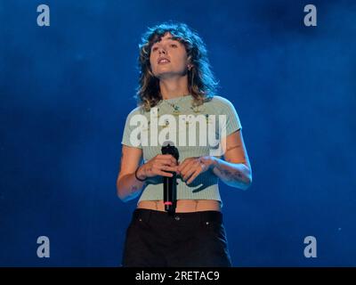 Villafranca Di Verona, Italie. 29 juillet 2023. Madame pendant MADAME - LIVE 2023, concert de musique à Villafranca di Verona, Italie, juillet 29 2023 crédit : Agence de photo indépendante/Alamy Live News Banque D'Images