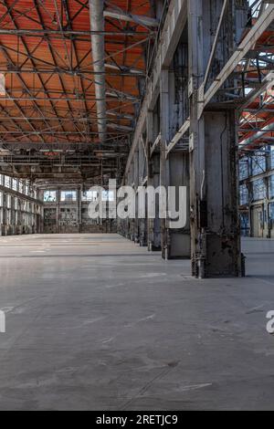 Santa Fe Railway Shops à Albuquerque, Nouveau-Mexique (atelier de chaudière) Banque D'Images