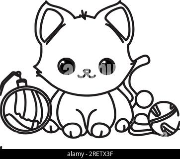 Esquisse vectorielle Cat . Esquisses vectorielles Cat ravissantes pour des illustrations accrocheuses, esquisses vectorielles Cat qui invoquent la joie et l'émerveillement Illustration de Vecteur