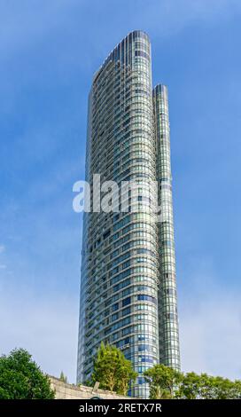Les tours des Orchard Residences, un immeuble résidentiel de grande hauteur, Orchard Boulevard, Singapour Banque D'Images