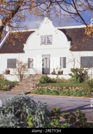 Une maison hollandaise du Cap Church Street à Tulbagh, dans la province du Cap occidental en Afrique du Sud. Banque D'Images