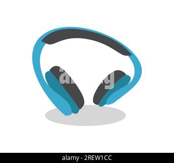 Headphones isolated on white Illustration de Vecteur