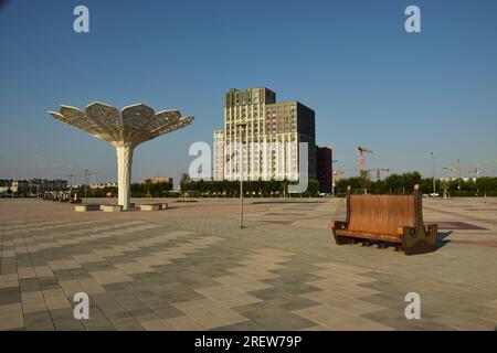 Astana (Nur-Sultan), Kazakhstan – bâtiments modernes à Astana (Nur-Sultan), capitale du Kazakhstan Banque D'Images