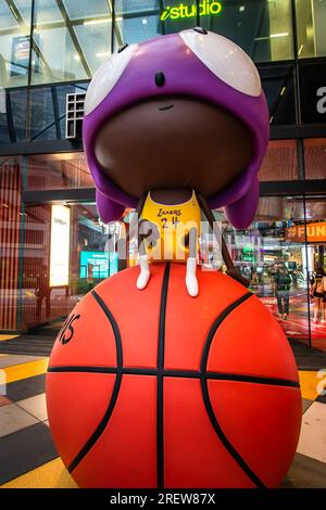 Game on Global Tour par Edgar plans au Funan Mall Singapour. Banque D'Images