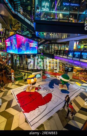 Game on Global Tour par Edgar plans au Funan Mall Singapour. Banque D'Images