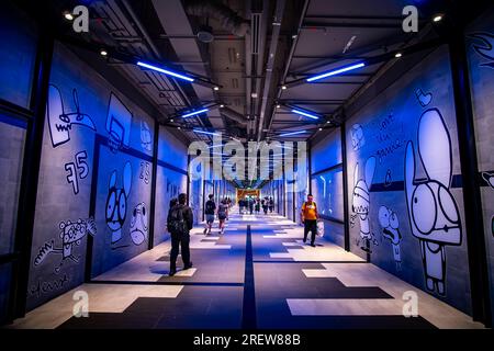 Game on Global Tour par Edgar plans au Funan Mall Singapour. Banque D'Images